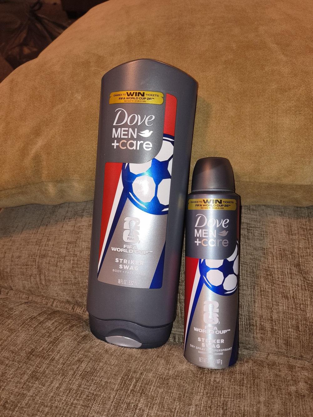 Striker Body and Deodorant Set - Gray/Blue/Red